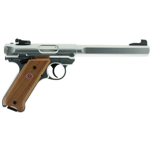Ruger Mark IV Competition 22 Long Rifle 6.88in Stainless Pistol - 10+1 Rounds image