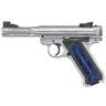 Ruger Mark IV Hunter 22 Long Rifle 4.5in Stainless/Blue/Black Pistol - 10+1 Rounds - Black
