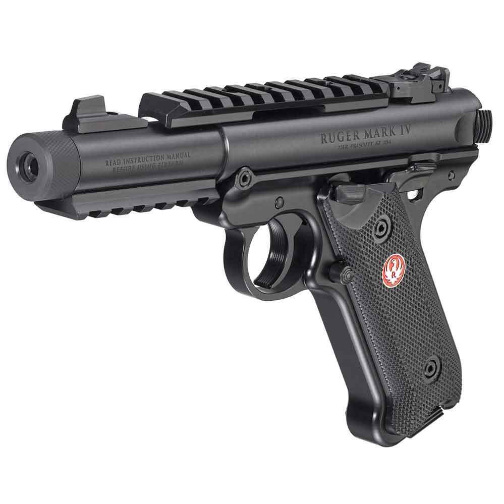 Ruger Mark IV Tactical 22 Long Rifle 4.4in Blued Pistol - 10+1 Rounds Ruger Mark IV Tactical 22 Long Rifle 4.4in Blued Pistol - 10+1 Rounds