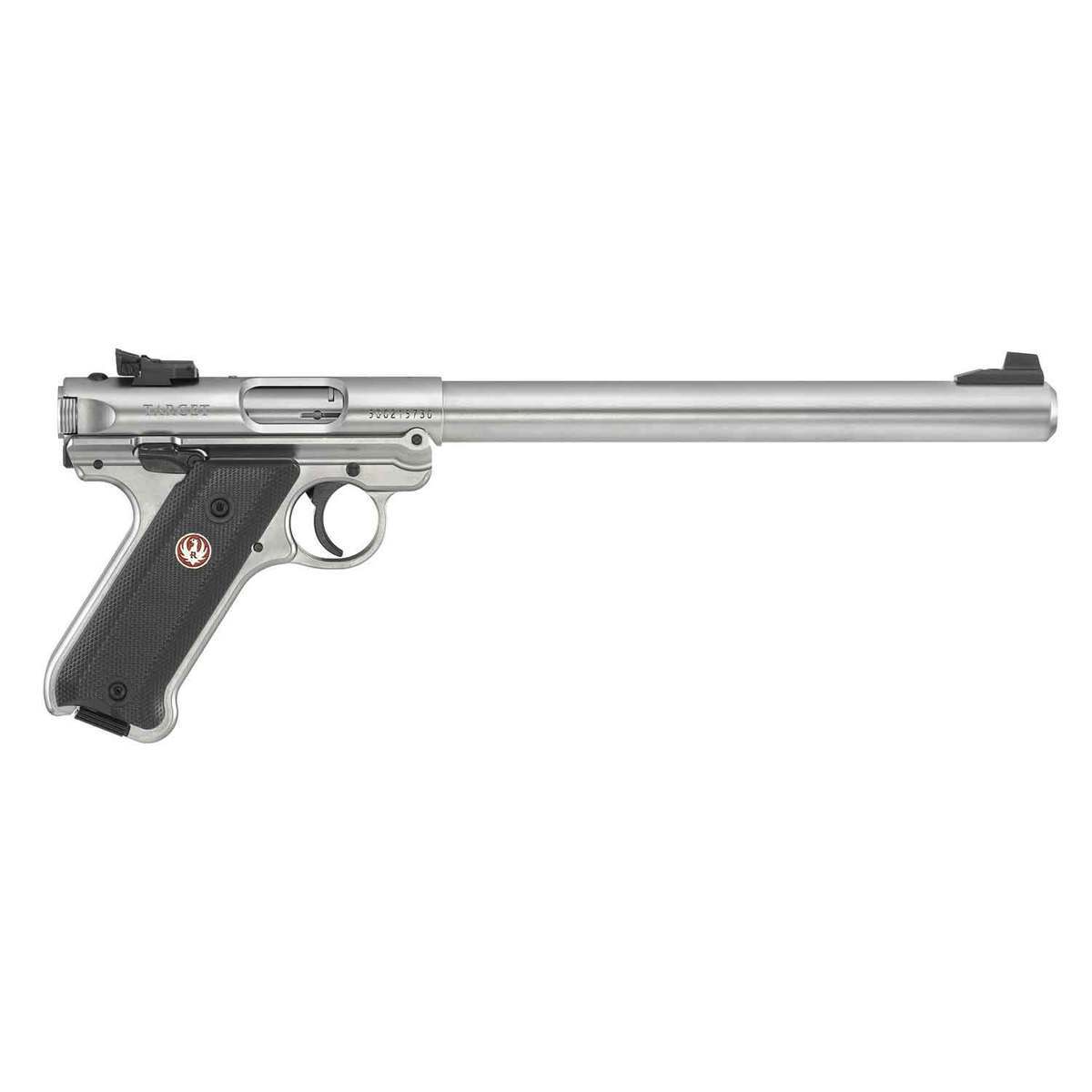 Ruger Mark IV Target 22 Long Rifle 10in Stainless Pistol - 10+1 Rounds Ruger Mark IV Target 22 Long Rifle 10in Stainless Pistol - 10+1 Rounds
