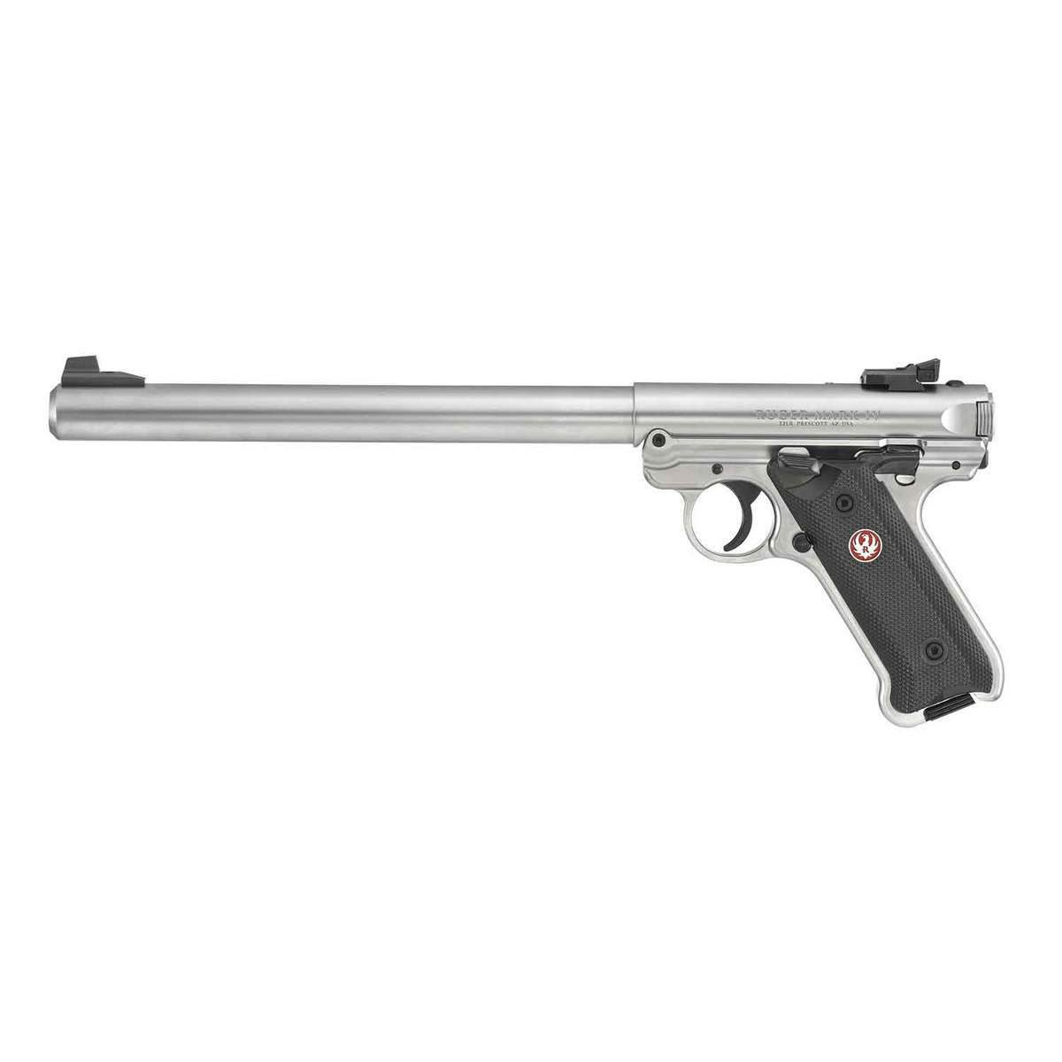 Ruger Mark IV Target 22 Long Rifle 10in Stainless Pistol - 10+1 Rounds Ruger Mark IV Target 22 Long Rifle 10in Stainless Pistol - 10+1 Rounds