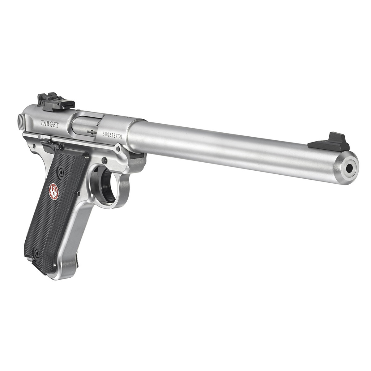 Ruger Mark IV Target 22 Long Rifle 10in Stainless Pistol - 10+1 Rounds Ruger Mark IV Target 22 Long Rifle 10in Stainless Pistol - 10+1 Rounds