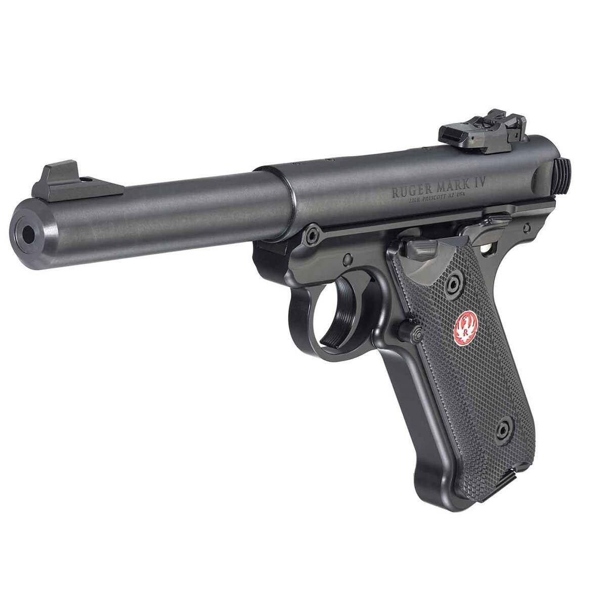 Ruger Mark IV Target 22 Long Rifle 5.5in Blued Pistol - 10+1 Rounds Ruger Mark IV Target 22 Long Rifle 5.5in Blued Pistol - 10+1 Rounds