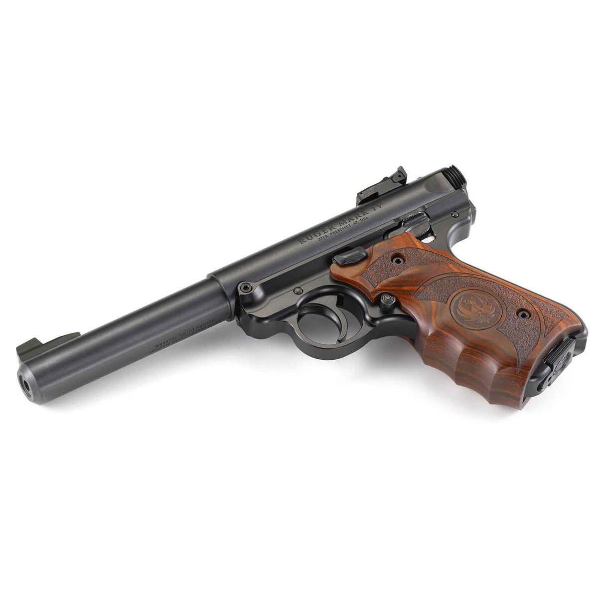Ruger Mark IV Target 22 Long Rifle 5.5in Blued Pistol - 10+1 Rounds Ruger Mark IV Target 22 Long Rifle 5.5in Blued Pistol - 10+1 Rounds