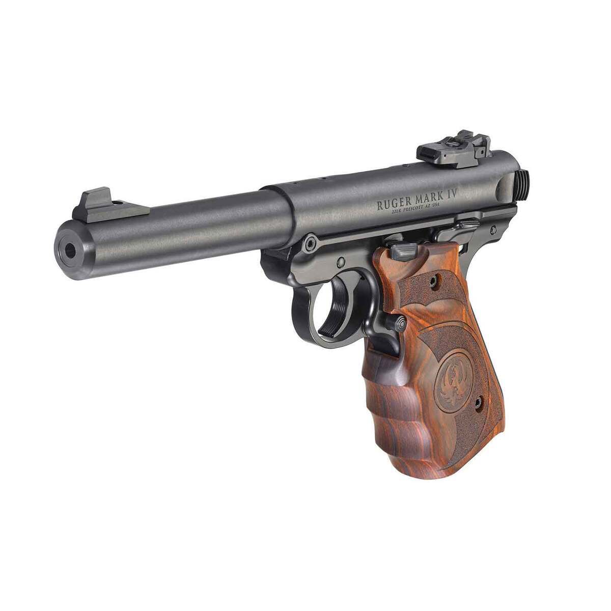 Ruger Mark IV Target 22 Long Rifle 5.5in Blued Pistol - 10+1 Rounds Ruger Mark IV Target 22 Long Rifle 5.5in Blued Pistol - 10+1 Rounds