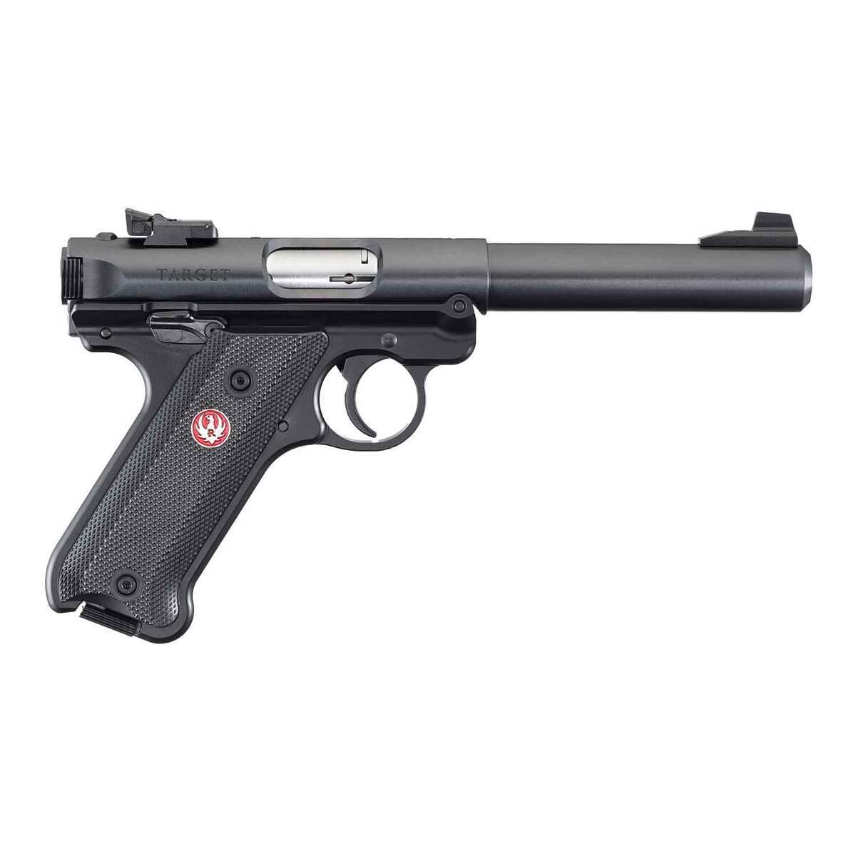Ruger Mark IV Target 22 Long Rifle 5.5in Blued Pistol - 10+1 Rounds - Black Ruger Mark IV Target 22 Long Rifle 5.5in Blued Pistol - 10+1 Rounds - Black