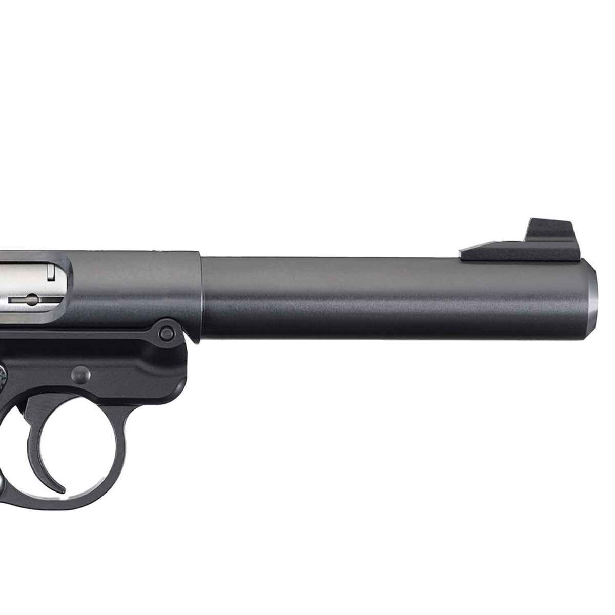 Ruger Mark IV Target 22 Long Rifle 5.5in Blued Pistol - 10+1 Rounds - Black Ruger Mark IV Target 22 Long Rifle 5.5in Blued Pistol - 10+1 Rounds - Black