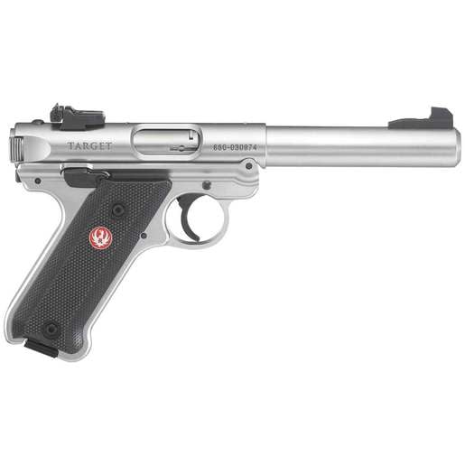 Ruger Mark IV Target 22 Long Rifle 5.5in Stainless Pistol - 10+1 Rounds image