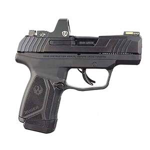 Ruger Max9 w/ Red Dot Optic 9mm Luger 3.2in Black Oxide Pistol - 12+1 Rounds