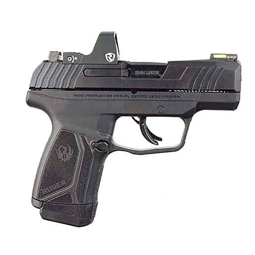 Ruger Max9 with Red Dot Optic 9mm Luger 3.2in Black Oxide Pistol - 12+1 Rounds - Black image