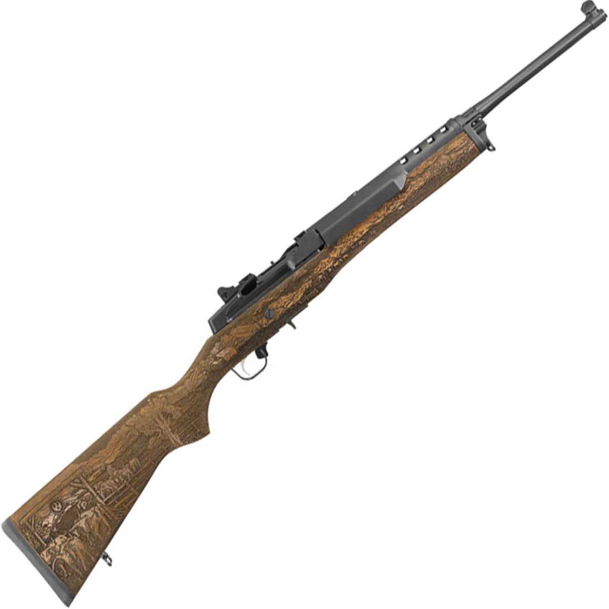 Ruger Mini-14 Engraved Altamont Ranch 5.56mm NATO 18.5in Blued Semi Automatic Modern Sporting Rifle - 5+1 Rounds - California Compliant Ruger Mini-14 Engraved Altamont Ranch 5.56mm NATO 18.5in Blued Semi Automatic Modern Sporting Rifle - 5+1 Rounds - California Compliant