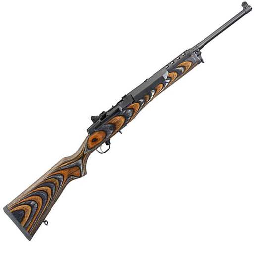 Ruger Ruger Mini-14 Ranch 5.56mm NATO Blued Brown/Black Chevron Laminate Semi Automatic Rifle - 18.5in