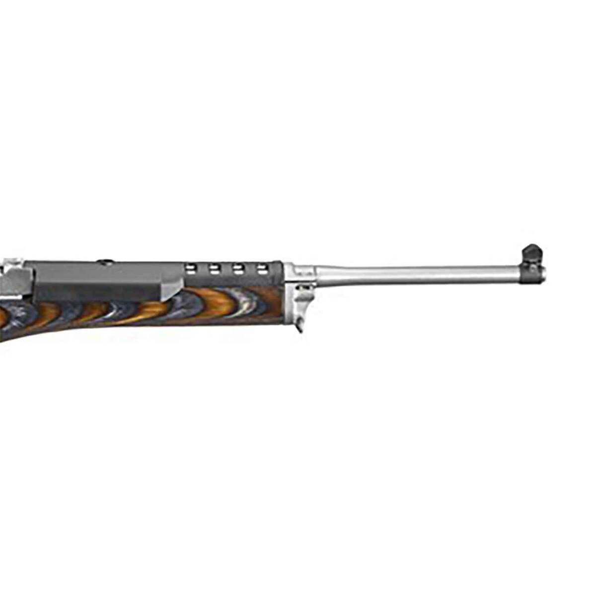 Ruger Mini-14 Ranch Brown / Black Chevron Laminate Semi Automatic Rifle - 5.56mm NATO - 18.5in - Brown Ruger Mini-14 Ranch Brown / Black Chevron Laminate Semi Automatic Rifle - 5.56mm NATO - 18.5in - Brown