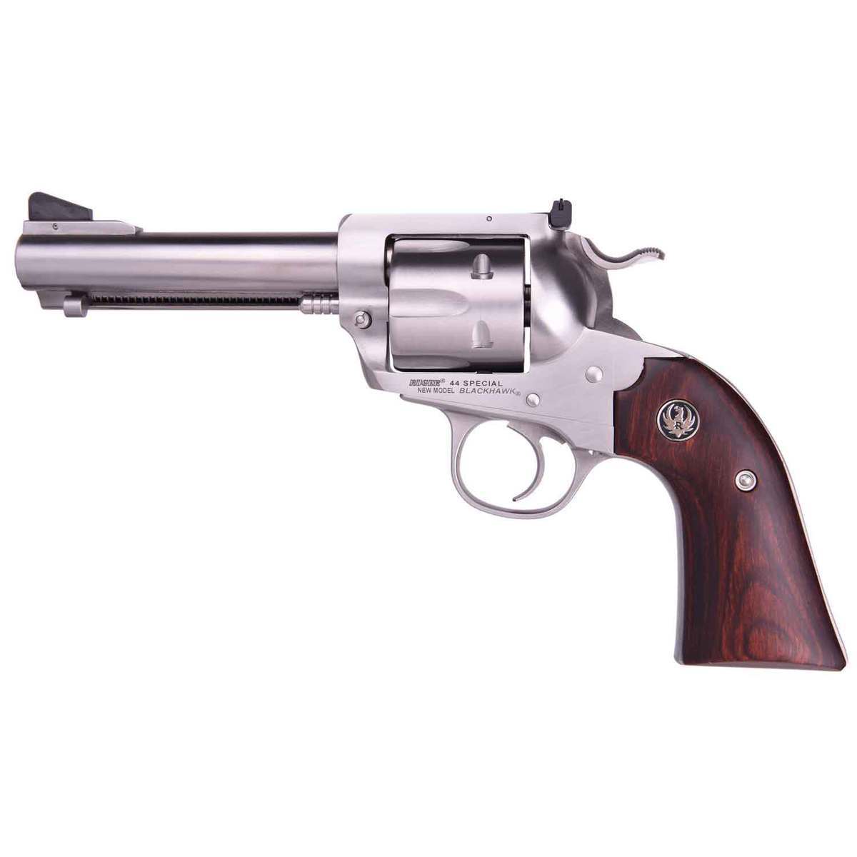 Ruger New Model Blackhawk Bisley 44 Special 4.62in Stainless Revolver - 6 Rounds Ruger New Model Blackhawk Bisley 44 Special 4.62in Stainless Revolver - 6 Rounds