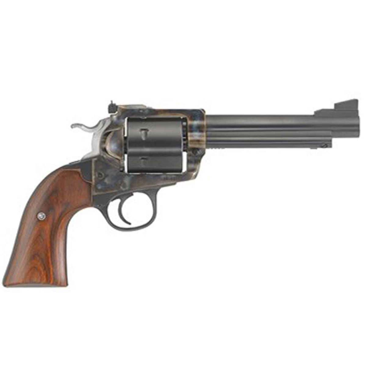 Ruger New Model Blackhawk Bisley 45 (Long) Colt 5.5in Color Case Blued Revolver - 6 Rounds Ruger New Model Blackhawk Bisley 45 (Long) Colt 5.5in Color Case Blued Revolver - 6 Rounds