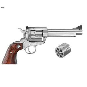 Ruger New Model Blackhawk Convertible 357 Magnum/9mm Luger 5.5in Stainless Revolver - 6 Rounds
