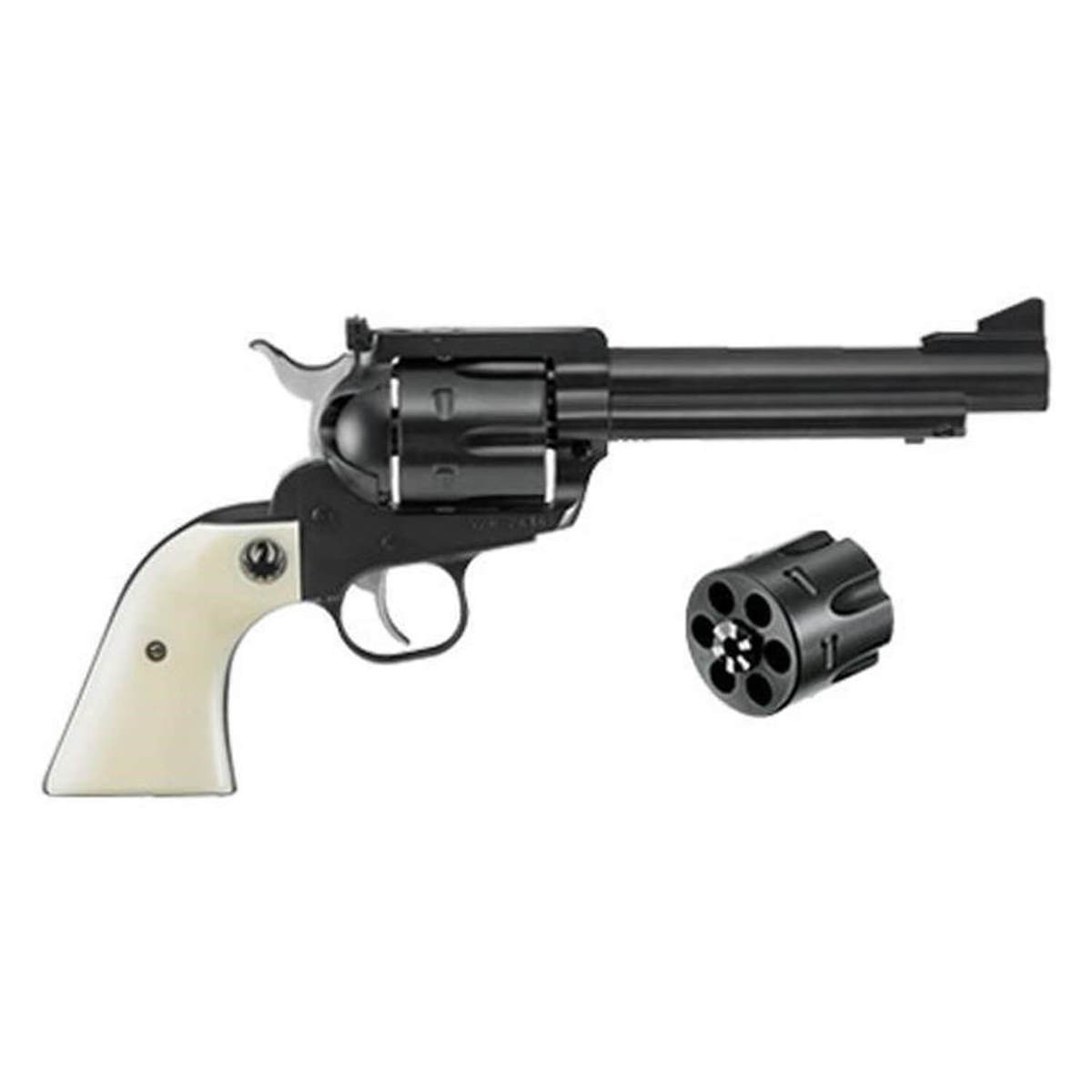 Ruger New Model Blackhawk Convertible 45 (Long) Colt/45 Auto (ACP) 5.5in Blued Revolver - 6 Rounds Ruger New Model Blackhawk Convertible 45 (Long) Colt/45 Auto (ACP) 5.5in Blued Revolver - 6 Rounds