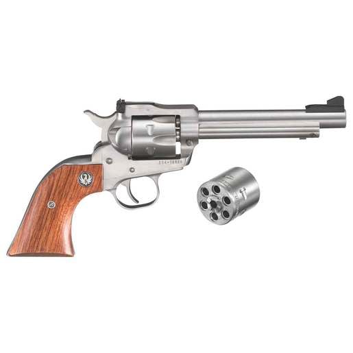 Ruger New Model Single-Six Convertible 22 WMR (22 Mag)/22 Long Rifle 5.5in Stainless Revolver - 6 Rounds image