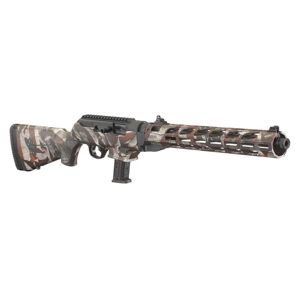 Ruger PC Carbine 9mm Luger 16.12in American Flag Camo Semi Automatic ...