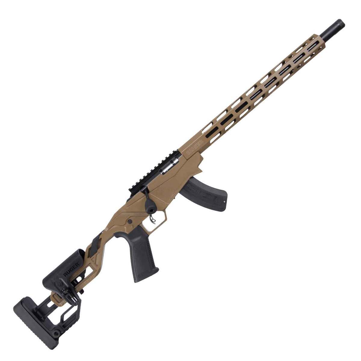Ruger Precision Black Bolt Action Rifle - 22 WMR (22 Mag) - 18in - Tan Ruger Precision Black Bolt Action Rifle - 22 WMR (22 Mag) - 18in - Tan