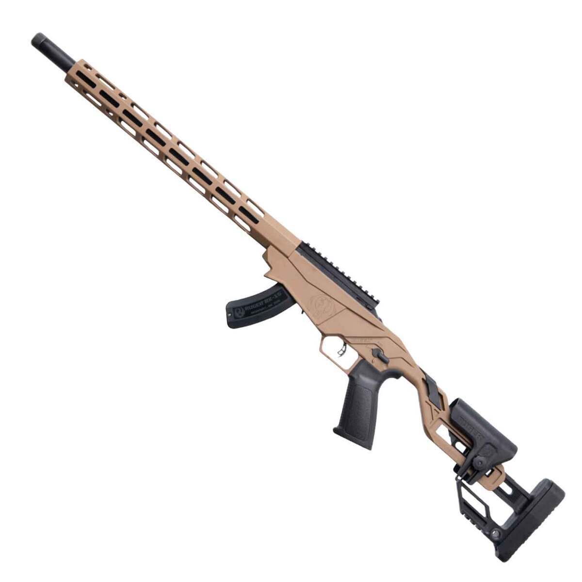 Ruger Precision Black Bolt Action Rifle - 22 WMR (22 Mag) - 18in - Tan Ruger Precision Black Bolt Action Rifle - 22 WMR (22 Mag) - 18in - Tan