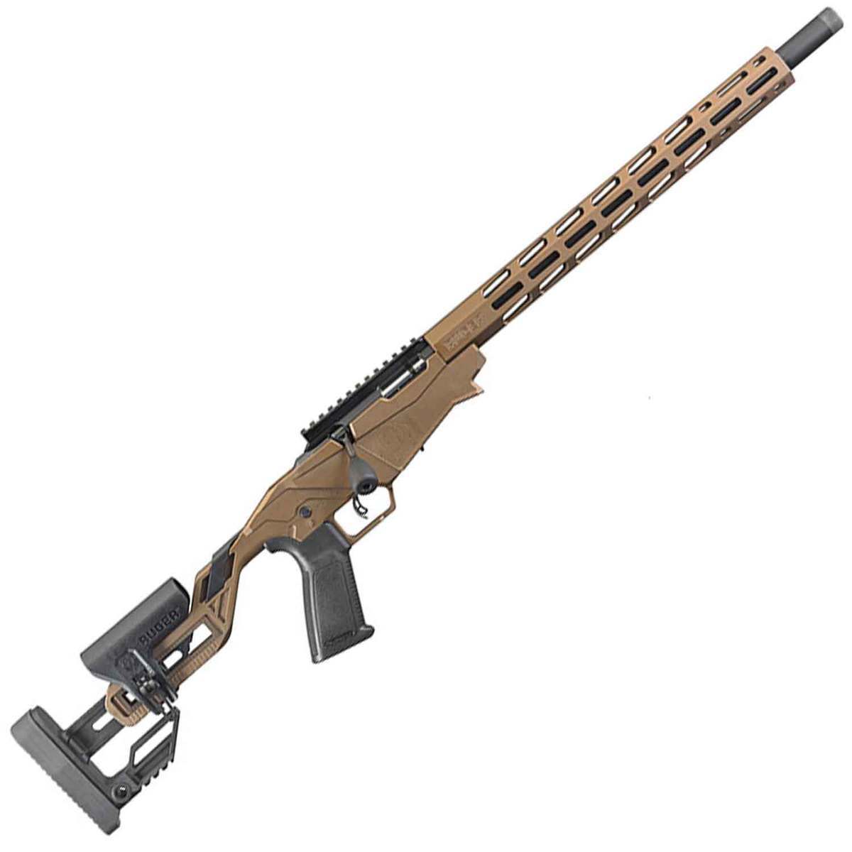 Ruger Precision 22 Long Rifle Burnt Bronze Cerakote Bolt Action Rifle ...