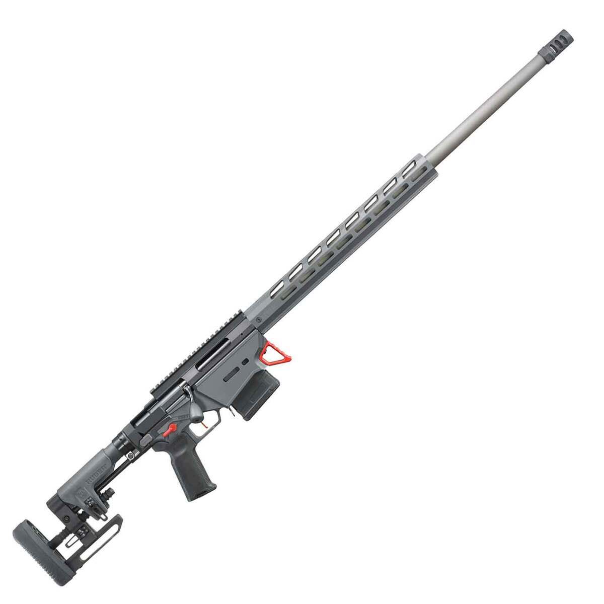 Ruger Precision Hardcoat Anodized/Gray Cerakote Bolt Action Rifle - 6mm Creedmoor - 26in - Gray Ruger Precision Hardcoat Anodized/Gray Cerakote Bolt Action Rifle - 6mm Creedmoor - 26in - Gray