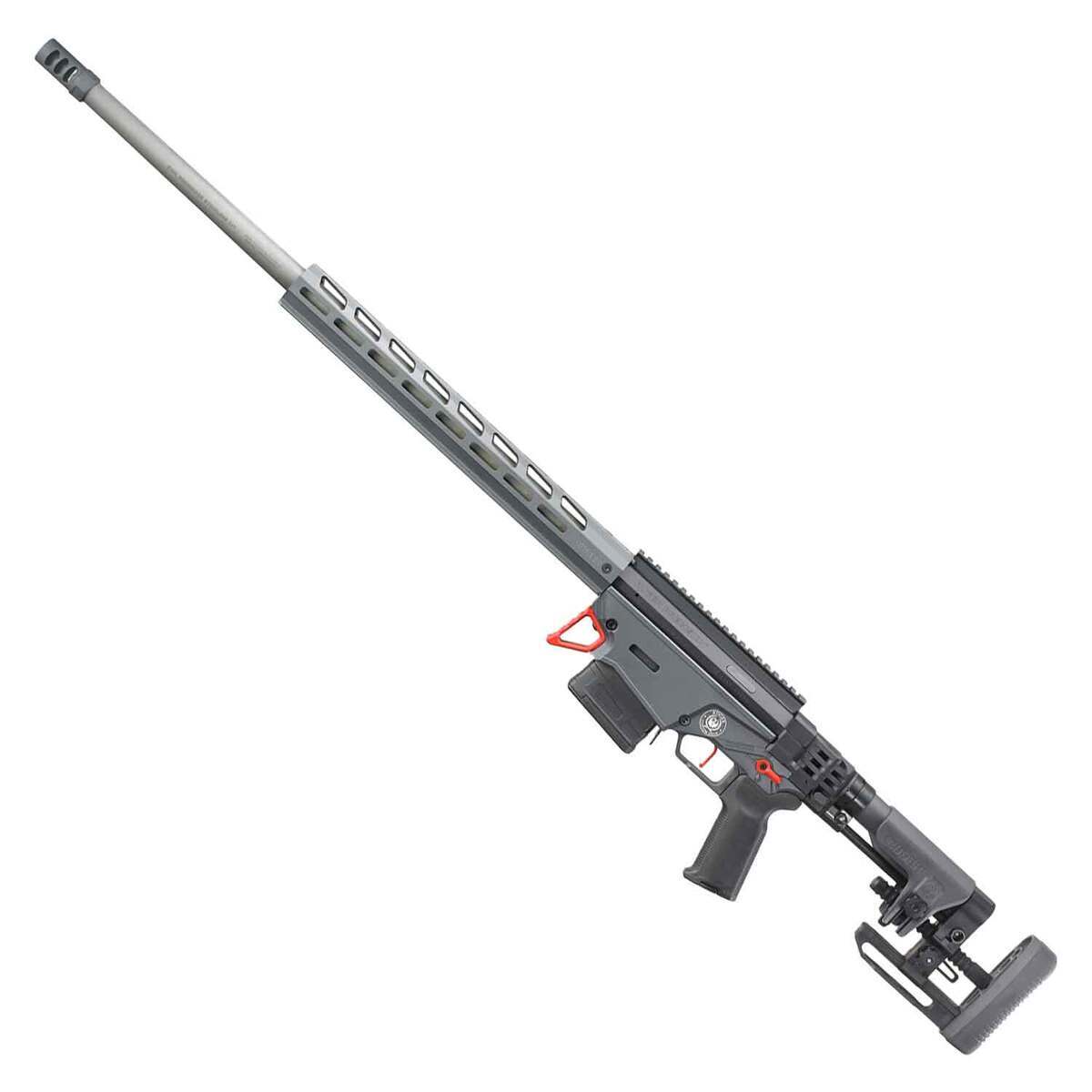 Ruger Precision Hardcoat Anodized/Gray Cerakote Bolt Action Rifle - 6mm Creedmoor - 26in - Gray Ruger Precision Hardcoat Anodized/Gray Cerakote Bolt Action Rifle - 6mm Creedmoor - 26in - Gray