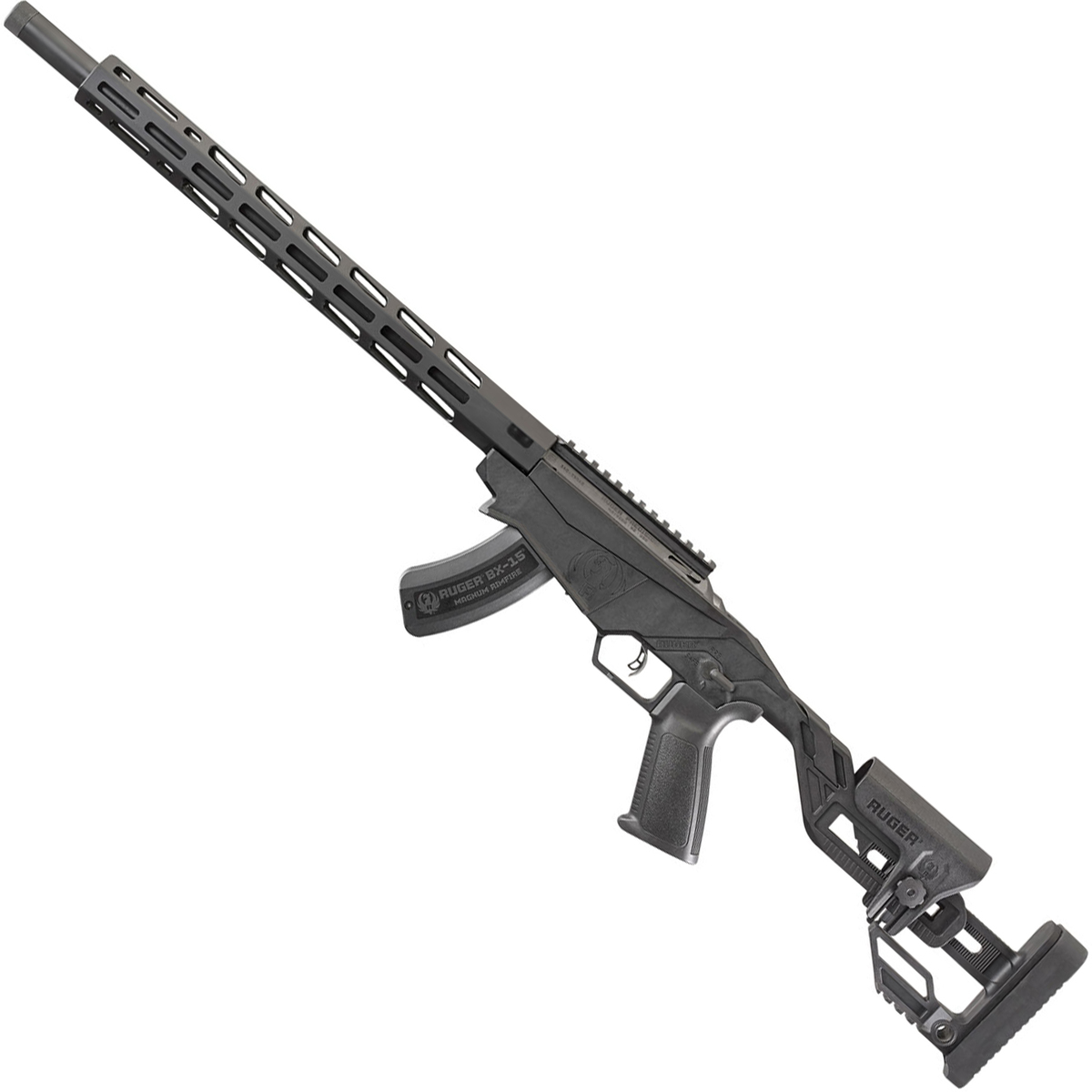 22 Mag Rifles Ruger Precision Rimfire 22 WMR (22 Mag) Black Bolt Action Rifle ...