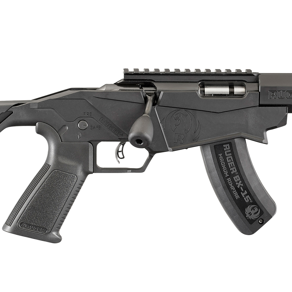 22 Mag Rifles Ruger Precision Rimfire 22 WMR (22 Mag) Black Bolt Action Rifle - 18in ...