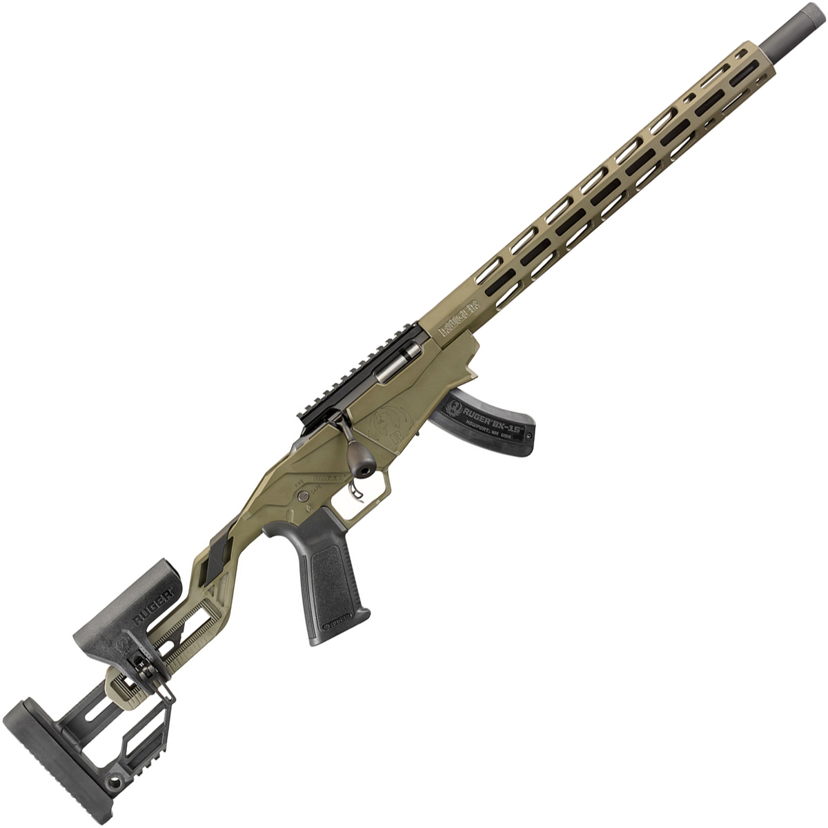 Ruger Precision Rimfire OD Green Cerakote Bolt Ation Rifle - 22 Long ...