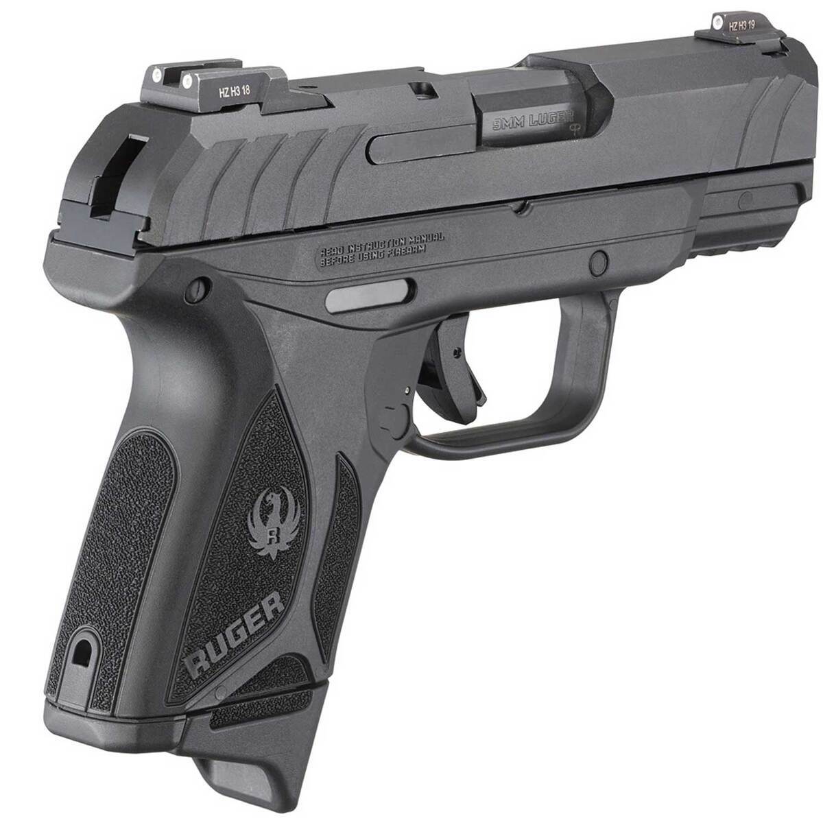 Ruger Security-9 Pro Compact 9mm Luger 3.42in Black Pistol - 10+1 Rounds Ruger Security-9 Pro Compact 9mm Luger 3.42in Black Pistol - 10+1 Rounds