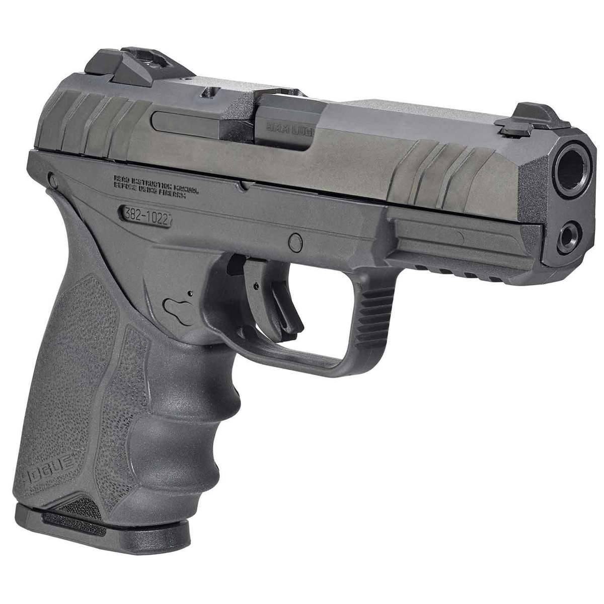 Ruger Security-9 with Hogue Grips 9mm Luger 4in Blued Pistol - 10+1 Rounds Ruger Security-9 with Hogue Grips 9mm Luger 4in Blued Pistol - 10+1 Rounds