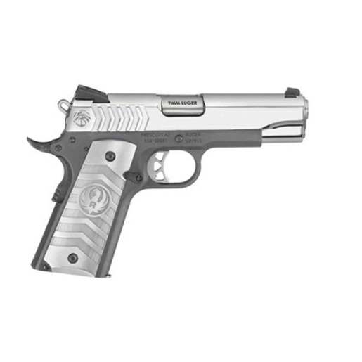 Ruger SR1911 Commander 9mm Luger 4.25in High Gloss Stainless Pistol - 9+1 Rounds image
