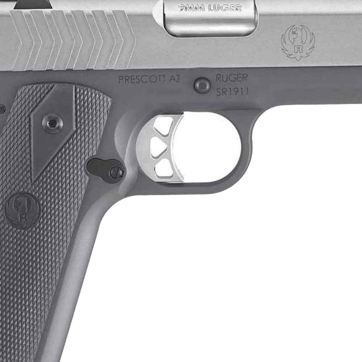 Ruger SR1911 Commander 9mm Luger 4.25in Low Glare Stainless Pistol - 9+1 Rounds - Black Ruger SR1911 Commander 9mm Luger 4.25in Low Glare Stainless Pistol - 9+1 Rounds - Black