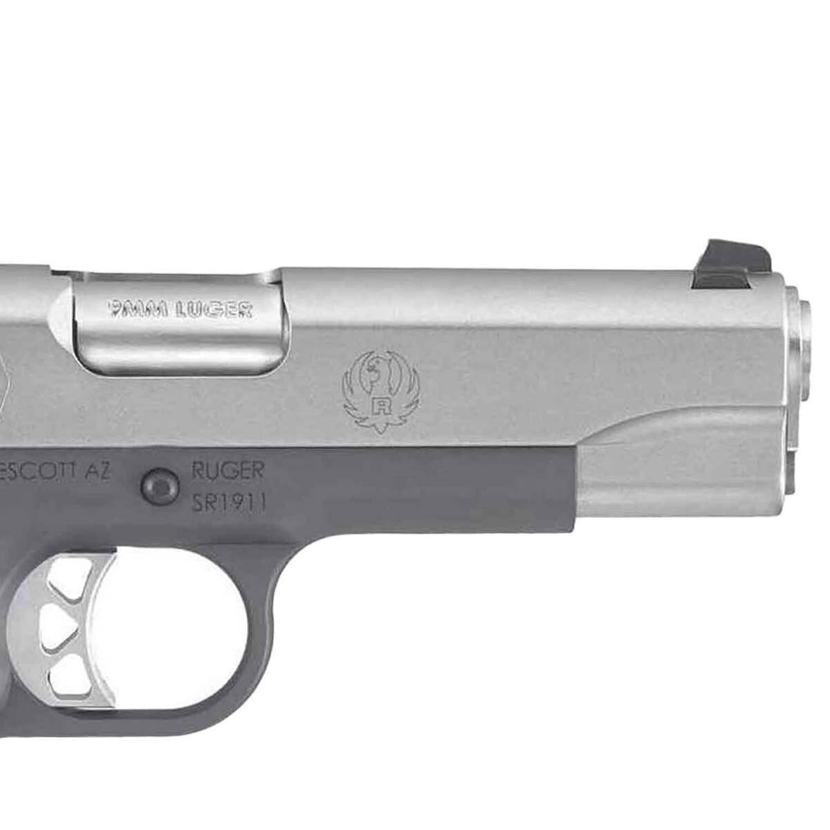 Ruger SR1911 Commander 9mm Luger 4.25in Low Glare Stainless Pistol - 9+1 Rounds - Black Ruger SR1911 Commander 9mm Luger 4.25in Low Glare Stainless Pistol - 9+1 Rounds - Black