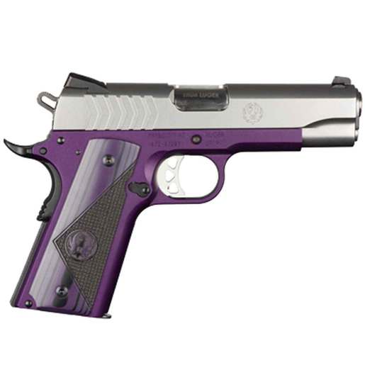 Ruger SR1911-Commander Lightweight 9mm Luger 4.25in Purple Pistol - 9+1 Rounds - Purple image