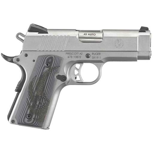Ruger SR1911 Officer Style 45 Auto (ACP) 3.6in Stainless Pistol - 7+1 Rounds image