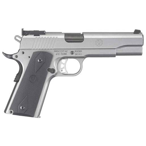 Ruger SR1911 Target 10mm Auto 5in Low Glare Stainless Pistol - 8+1 Rounds - Fullsize image