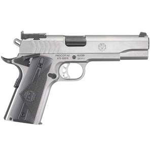 Ruger SR1911 Target 9mm Luger 5in Low Glare Stainless Pistol - 9+1 Rounds