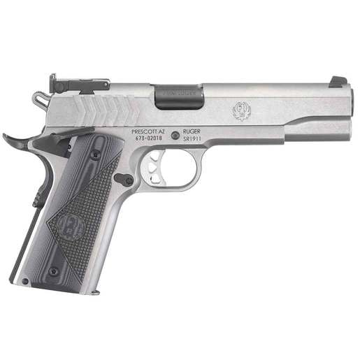 Ruger SR1911 Target 9mm Luger 5in Low Glare Stainless Pistol - 9+1 Rounds - Fullsize image