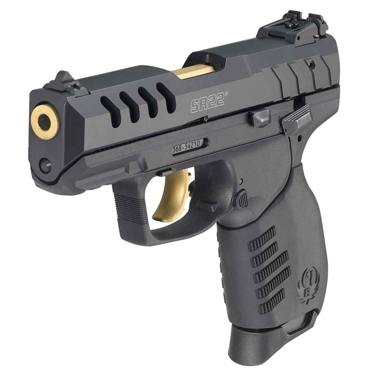 Ruger SR22 22 Long Rifle 3.5in Black/Gold Pistol - 10+1 Rounds - Black/Gold Ruger SR22 22 Long Rifle 3.5in Black/Gold Pistol - 10+1 Rounds - Black/Gold