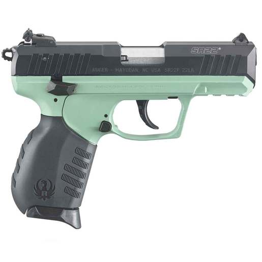 Ruger SR22 22 Long Rifle 3.5in Mint/Black Pistol - 10+1 Rounds - Green image