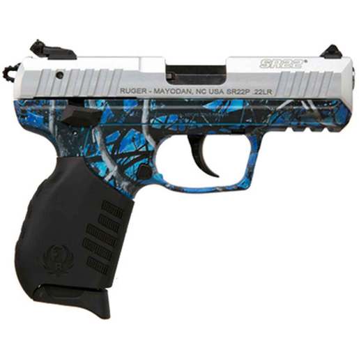 Ruger SR22 22 Long Rifle 3.5in Reduced Moon Shine Camo/Silver Pistol - 10+1 Rounds - Camo image