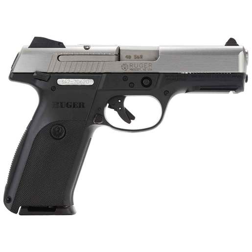Ruger SR40 40 S&W 4.14in Black/Stainless Pistol - 10+1 Rounds - Black image