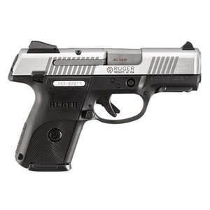 Ruger SR40c 40 S&W 3.5in Black/Stainless Pistol - 9+1 Rounds