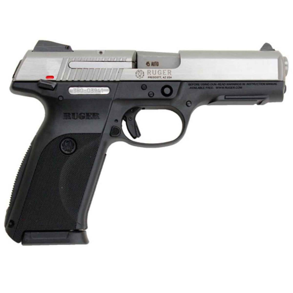 Ruger SR45 45 Auto (ACP) 4.5in Stainless Pistol - 10+1 Rounds ...