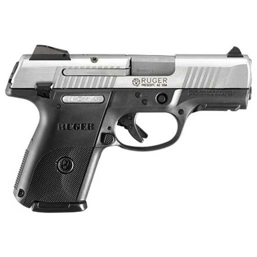 Ruger SR9c 9mm Luger 3.4in Stainless/Black Pistol - 10+1 Rounds - Black image