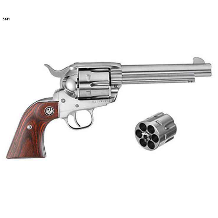 Ruger Vaquero 45 (Long) Colt/45 Auto (ACP) 5.5in High Gloss Stainless Revolver - 6 Rounds Ruger Vaquero 45 (Long) Colt/45 Auto (ACP) 5.5in High Gloss Stainless Revolver - 6 Rounds