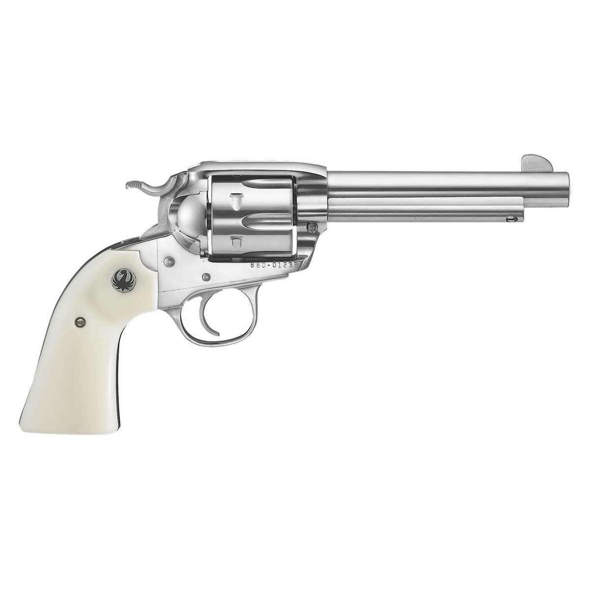 Ruger Vaquero Bisley 45 (Long) Colt 5.5in High Gloss Stainless Revolver - 6 Rounds Ruger Vaquero Bisley 45 (Long) Colt 5.5in High Gloss Stainless Revolver - 6 Rounds